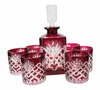 Set di bicchieri e decanter per whisky Frantoio Cobalto