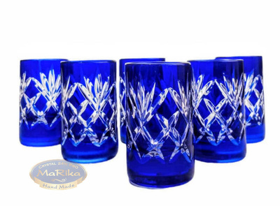 Cobalt crystal vodka glasses 40 ml Pineapple
