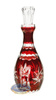 Rubinowa kryształowa karafka na wino 700 ml Młynek Oliwka