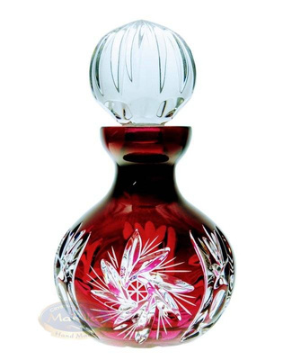 Rubinowa kryształowa karafka 175 ml Młynek Oliwka