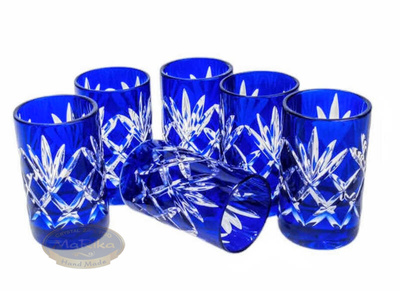 Cobalt crystal vodka glasses 40 ml Pineapple