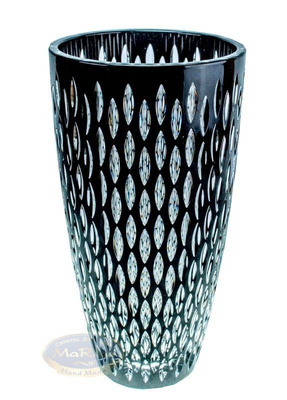 Black crystal vase 20 Stone