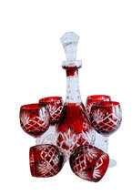 Ruby Crystal Pineapple Wine Set