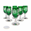 Emerald crystal vodka glasses 25ml