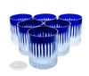 Cobalt crystal whiskey glasses 280 ml Line