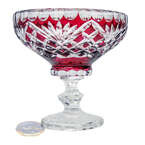 Ruby crystal platter 16 cm Pineapple