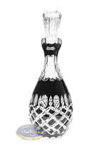 Black crystal wine decanter 700 ml Crate Olive