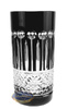 Black crystal water and drink glasses 320ml French