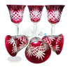 Ruby crystal wine glasses 170 ml pineapple