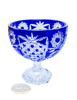 Crystal cobalt bowl