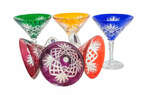 Coloured crystal martini 110 ml pineapple