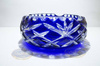 Cobalt crystal ashtray