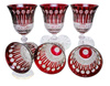 Ruby crystal wine glasses 280 ml