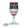 Ruby crystal vodka glasses 25 ml French