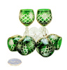 Emerald crystal wine glasses 280 ml Pineapple
