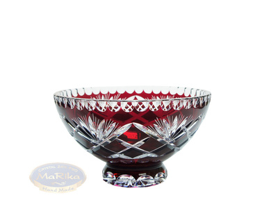 Ruby crystal bowl 23 cm Pineapple