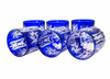 Cobalt crystal whisky glasses 280ml Olive Mill