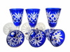 Cobalt crystal vodka glasses 40 ml Pineapple