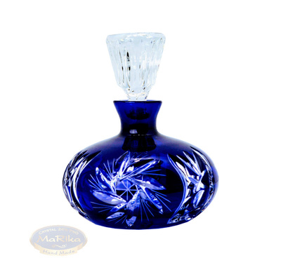 Cobalt crystal decanter Olive Mill 150ml