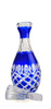 Kobaltowa kryształowa karafka na wino 700 ml Krata Oliwka