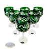 Emerald crystal wine glasses 280 ml Pineapple