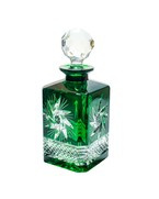 Emerald crystal whisky decanter Olive Mill 700ml