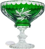 Crystal emerald candlestick