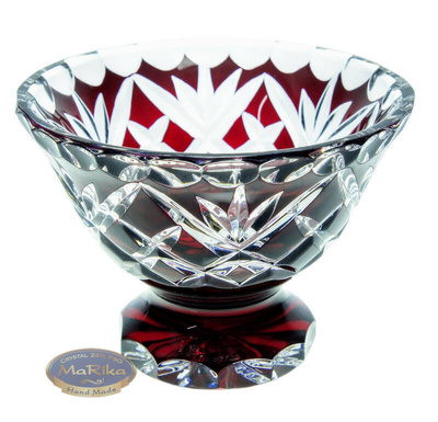 Ruby crystal fruit bowl 12 cm Pineapple