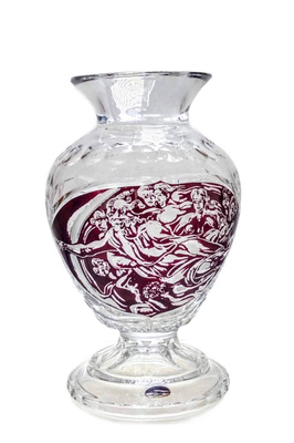 Crystal engraved goblet