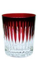 Ruby crystal whiskey glasses 280 ml Line
