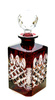 Ruby crystal carafe for Whiskey Lattice Olive