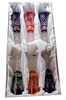 Coloured crystal champagne glasses 150ml Pineapple