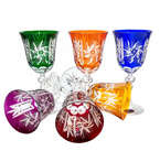 Coloured crystal wine glasses 170ml Olwik Mill