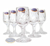 Crystal vodka glasses 25ml Frozen Leaf