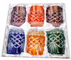 Colour crystal glasses for whisky 280ml