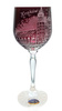 Grawerowane rubinowe kieliszki do wina Kraków 2szt