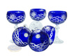 Cobalt crystal champagne glasses 150ml Pineapple