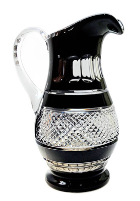 Czarny kryształowy dzbanek 1500ml Krateczka