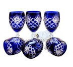 Cobalt crystal wine glasses 220 ml Pineapple