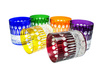 Coloured crystal whisky glasses 350ml