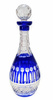 Cobalt crystal wine decanter 700 ml French