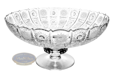 Crystal fruit plate 35 cm Checkered