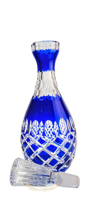 Cobalt crystal wine decanter 700 ml Crate Olive