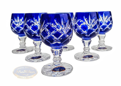 Cobalt crystal vodka glasses 40 ml Pineapple