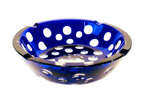 Cobalt crystal ashtray Dot