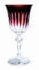 Rubinowe kryształowe kieliszki do wina 220ml Linia 6 sztuk