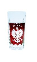 Kryształowa szklanka do wody z wygrawerowanym orłem Polskim 320ml