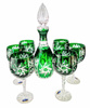 Emerald Crystal Wine Mill Set Olive 6+1