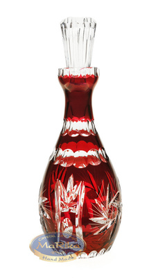 Ruby crystal wine decanter 700ml Mill Olive