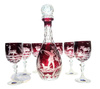 Ruby wine set with hunting theme